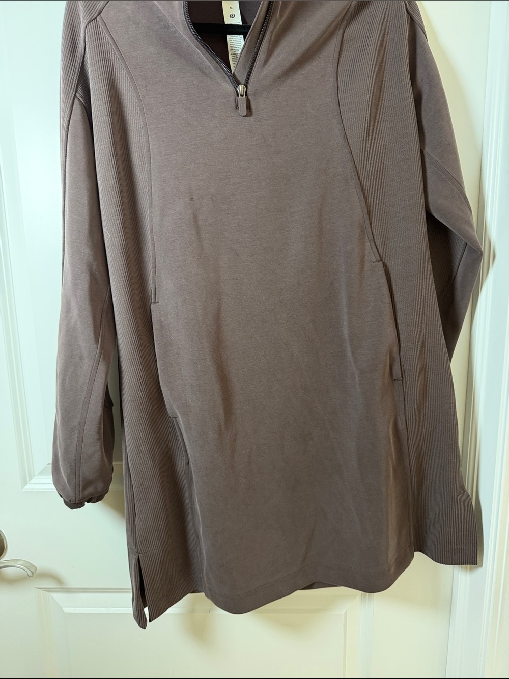 lululemon athletica Mauve-Taupe Quarter-Zip Top